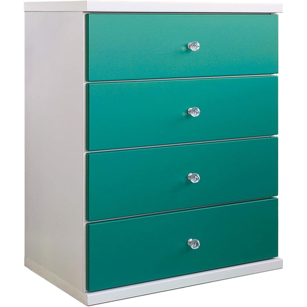 Sekikagu Chest 60cm Width 4 Tiers Turquoise nakakei Candy 342106
