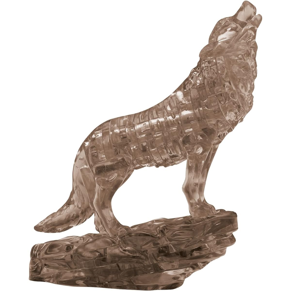 BePuzzled | Wolf Brown Original 3D Crystal Puzzle for ages 12 and up