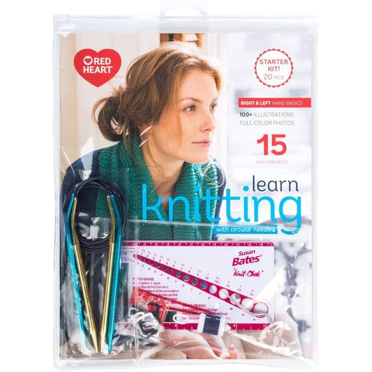 Red Heart Knitting Kit Knitting Learning Set