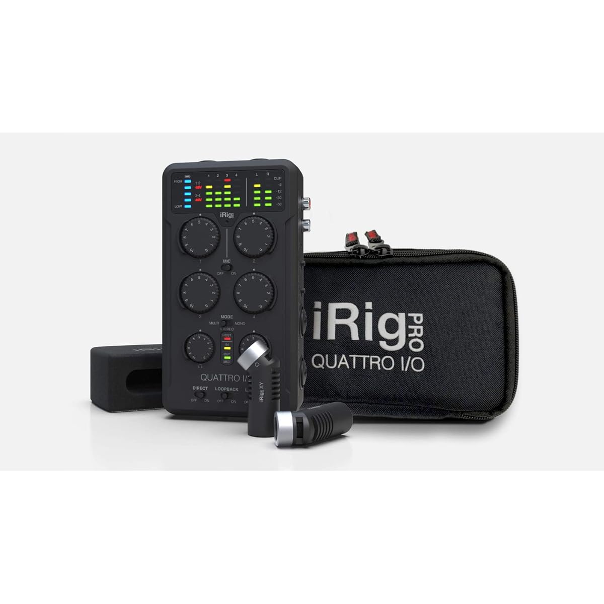 IK Multimedia iRig Pro Quattro I/O Deluxe Portable Audio MIDI Interface 4 IN / 2 OUT [Domestic regular product]