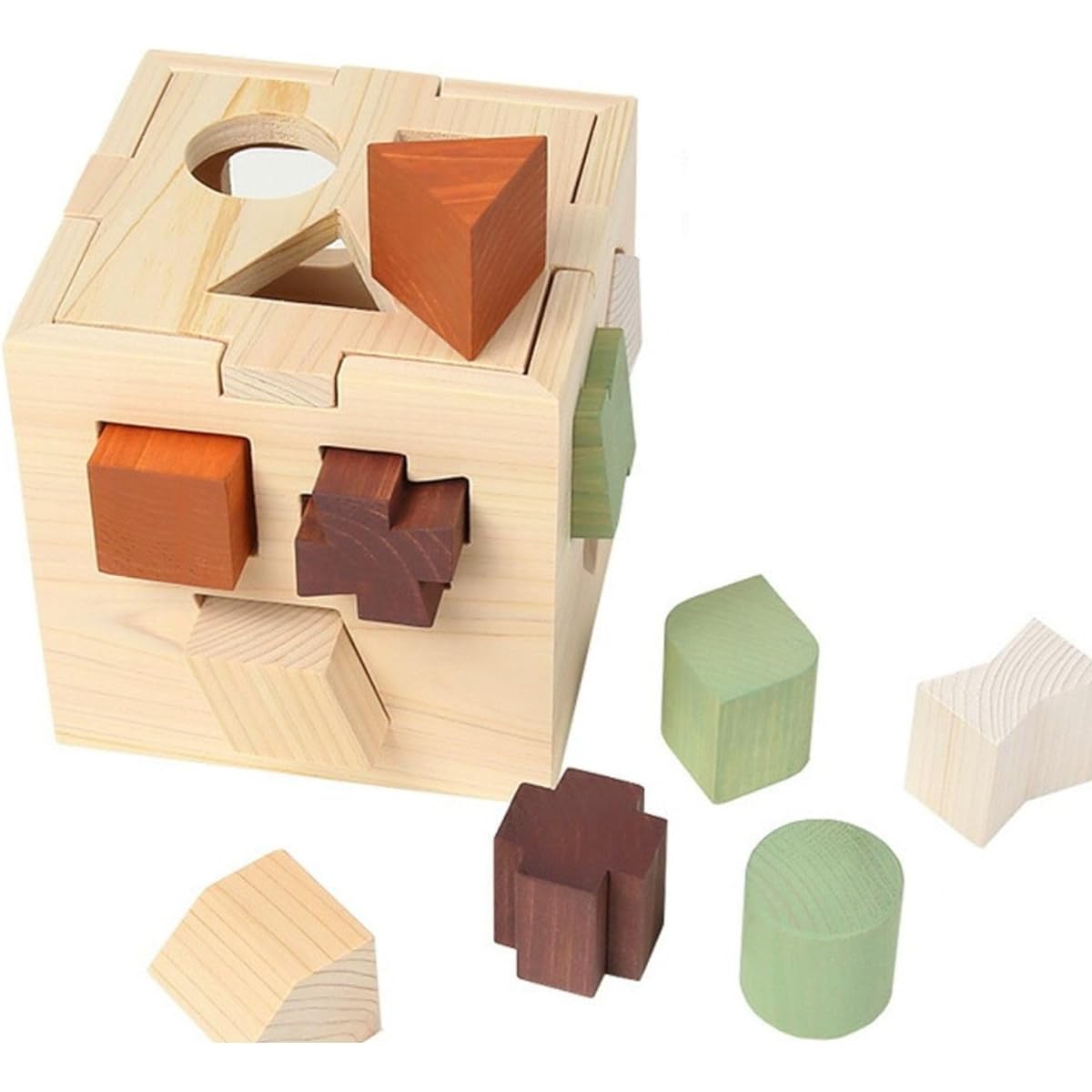 Building Blocks, Educational Toys, Baby Shaped Puzzles, Wooden Toys, Made in Japan, All Hinoki