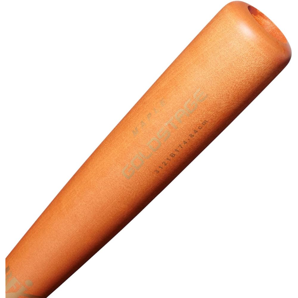 asics Baseball GOLDSTAGE Hard Wooden Bat Maple 900g Compatible with BFJ Rules 3121B174 HS Type MK Type TN Type