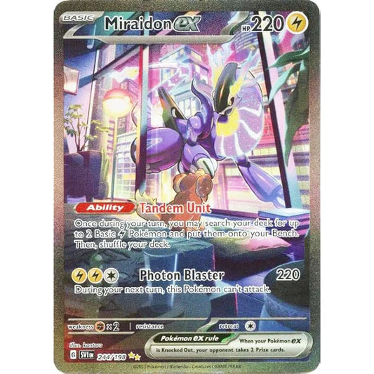 Pokemon Milaidon EX 245/198 Scarlet & Violet Special Illustrator Rare Full Art