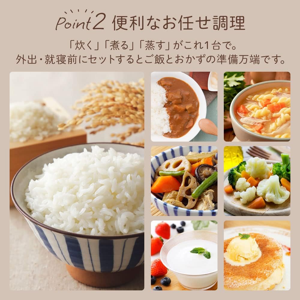 life_mart Rice Cooker Can Cook [3.5 Cups x 2 Home Double Inner Integrated Multifunctional Rice Cooker] Cooking Soup Porridge Rice Porridge Steaming Stew Cake Yogurt Manual Reheating Keep Warm Cooking Rice