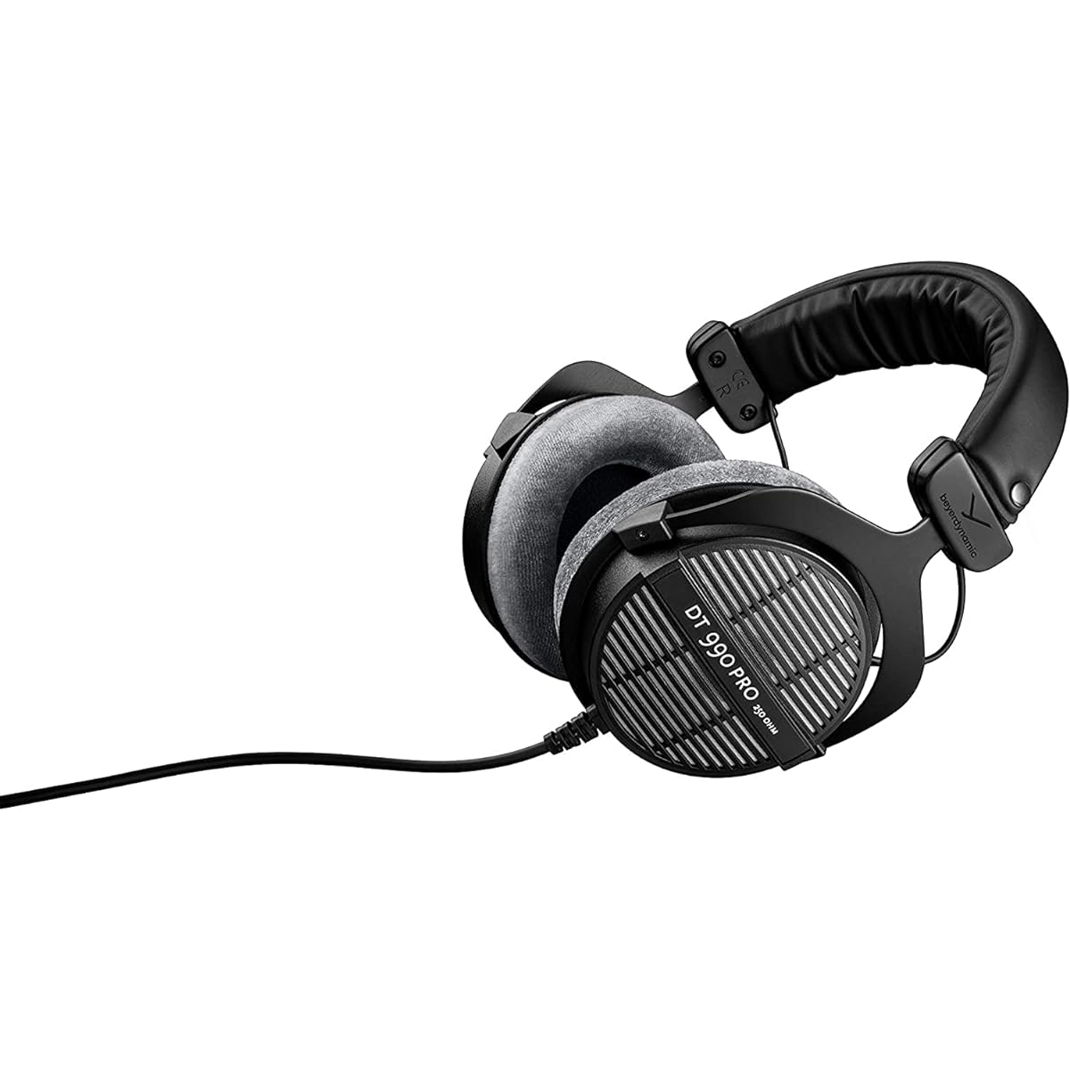 beyerdynamic DT 990 Pro 250 Ohm Open Back Studio Mixing Headphones Bundle Includes Soft Case, Headphone Splitter and More