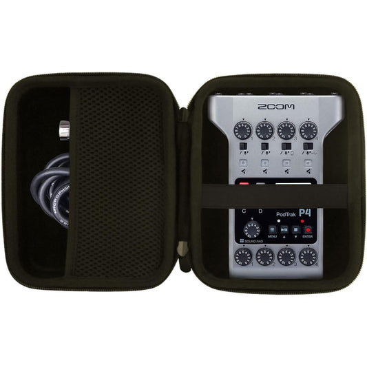 WAIYUCN Hard EVA Carry Case for Zoom PodTrak P4 Podcast Recorder Case (For Zoom P4)