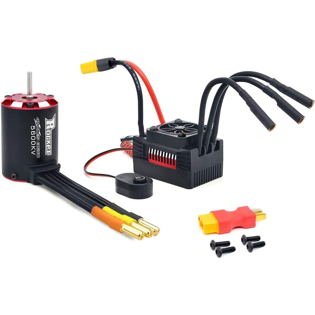 Xiangtat Hobbywing EzRun Max6 V3 160A Speed Controller Waterproof Brushless ESC for 1/6 1/7 RC Car (T Plug)
