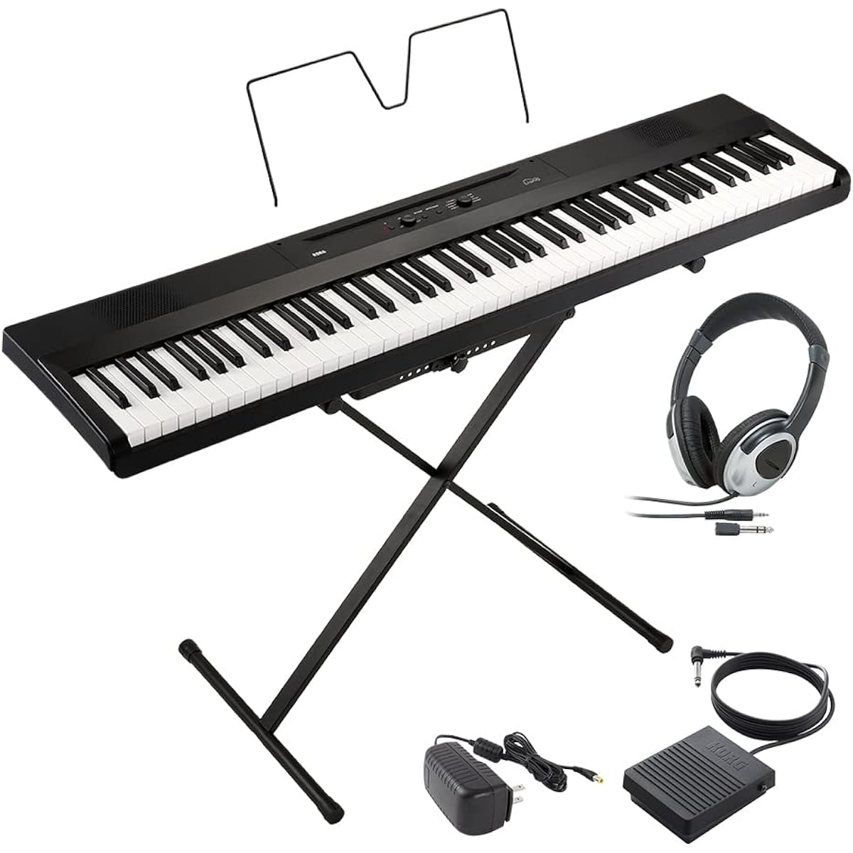 KORG L1SP BK Black Keyboard Electronic Piano 88 Keys Headphone Set KORG