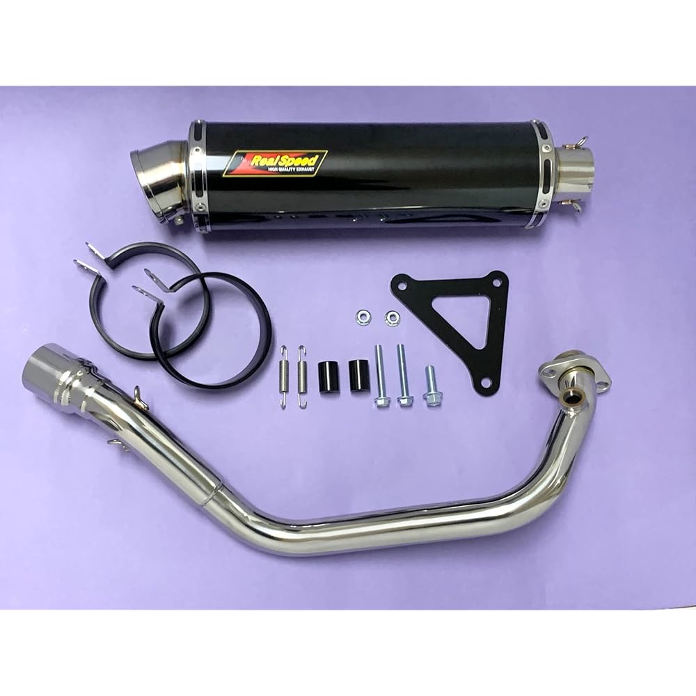 Realspeed Yamaha Majesty S (SG28J/SG52J) Bike Muffler Cougar Stainless Steel Black Color Muffler MAJESTY-S RSP-CGA-206