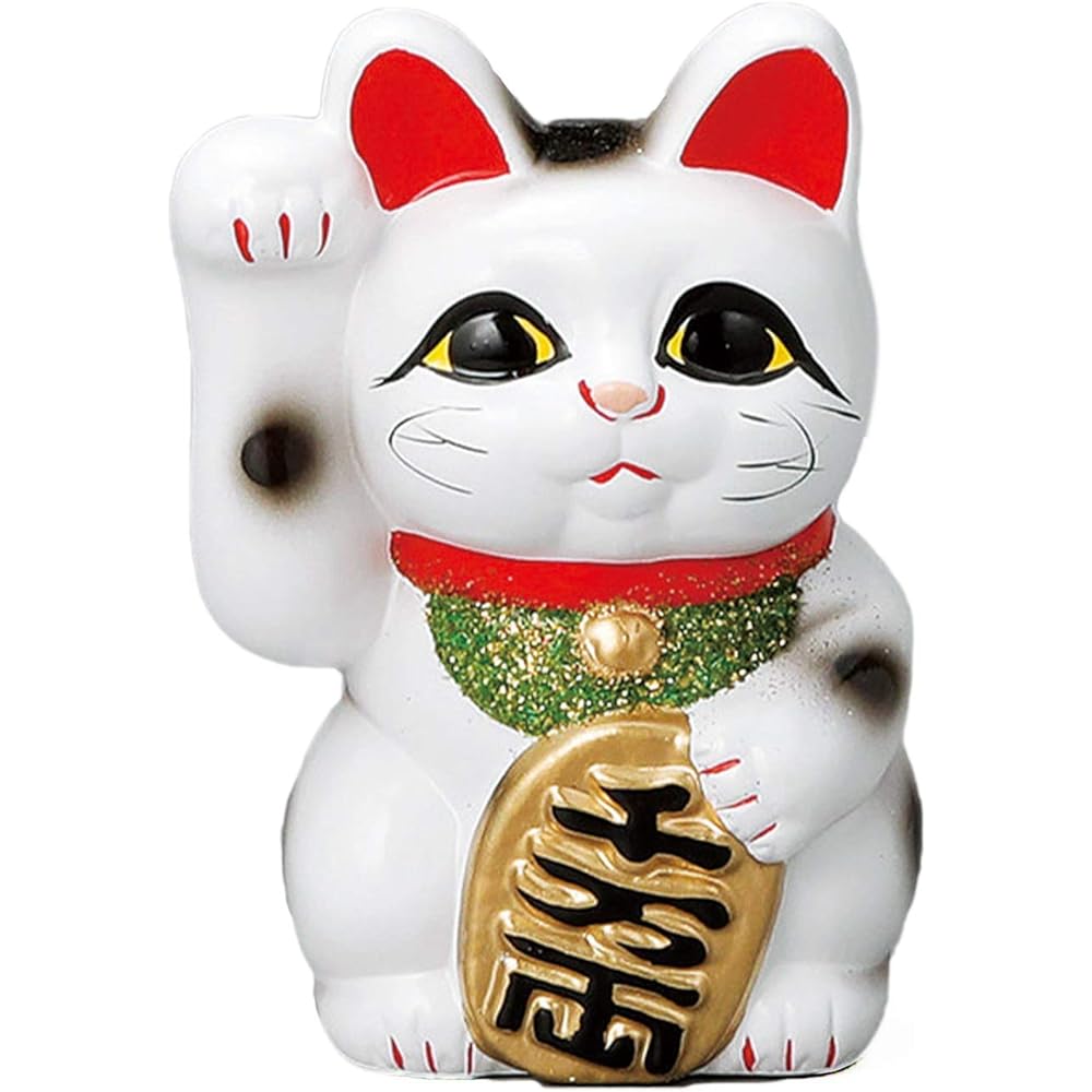 Tokoname Ware Made by Umezuki Both Hands Raised Treasure Cat Piggy Bank 26cm Billion Ryo F1821