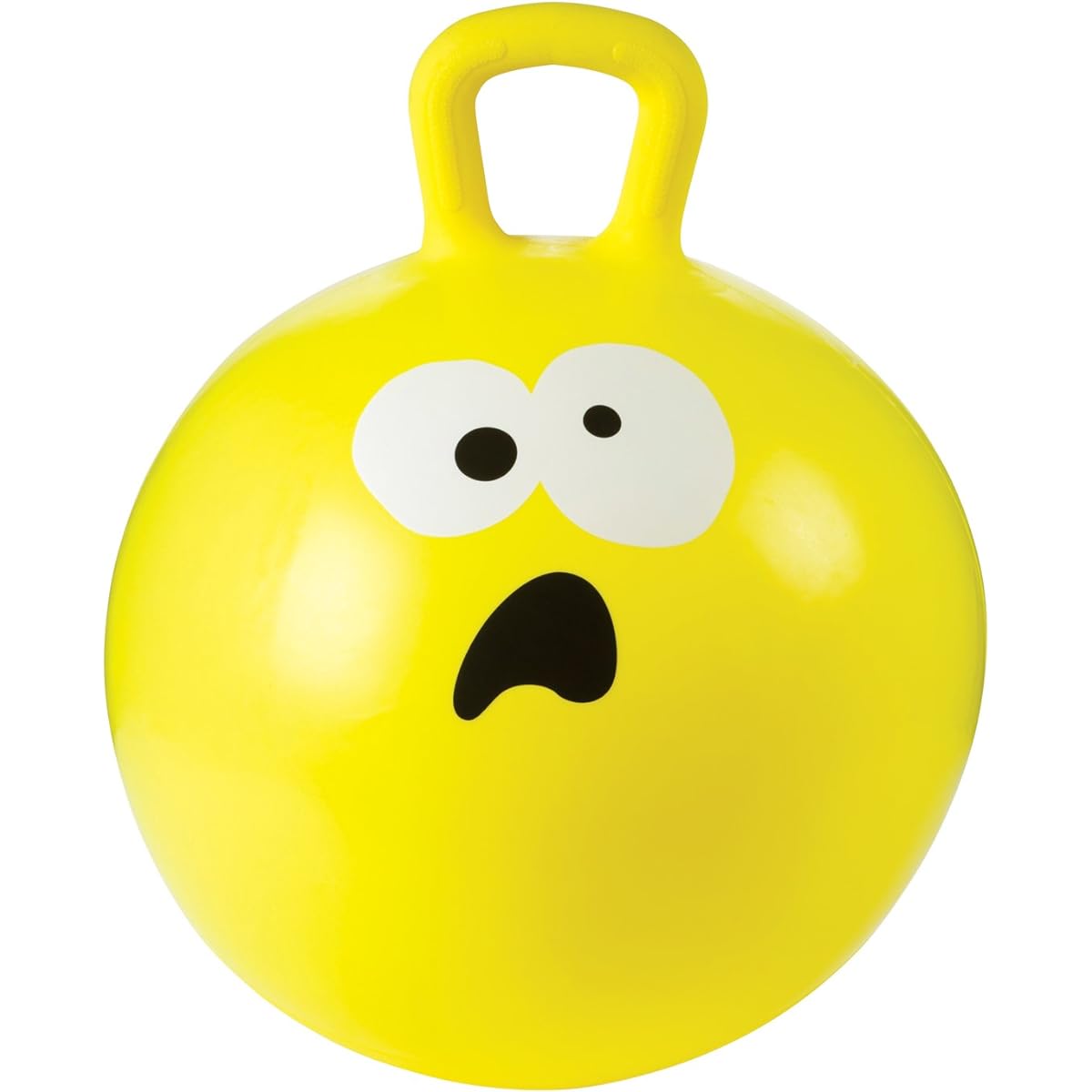 Toysmith Playground Classic Emoji Hoppy Ball 18" Ride-on Bounce Ball with Various Emojis for Boys & Girls Ages 3+