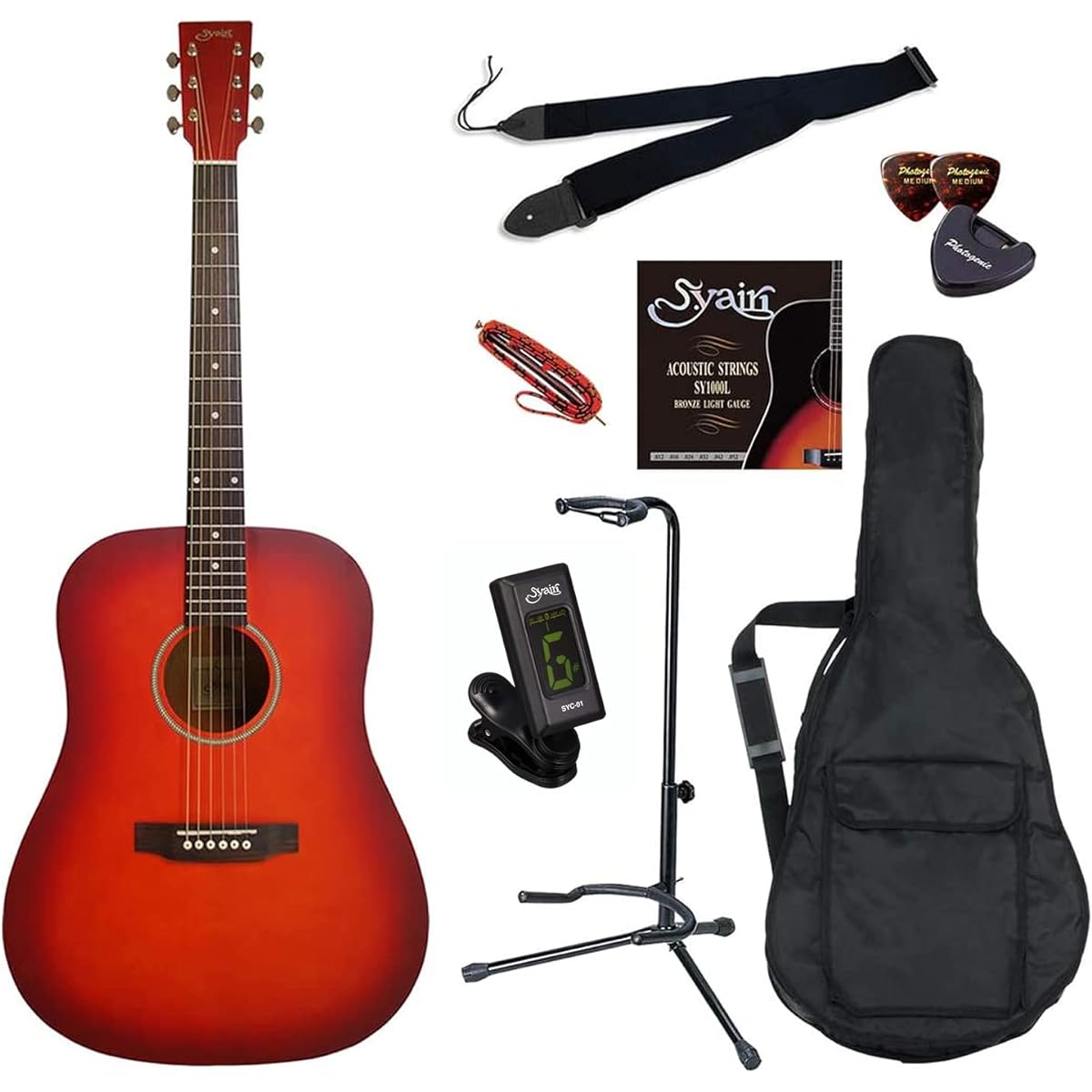 S.Yairi Acoustic Guitar Original 9 Piece Special Set YD-04/CS Cherry Sunburst