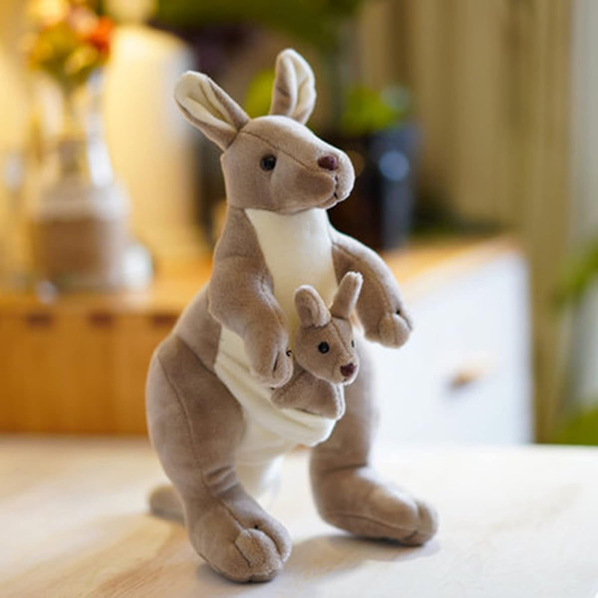 Ruzucoda Plush Kangaroo Stuffed Animal Toy Doll Gift for Kids Boys Girls 11 Inch