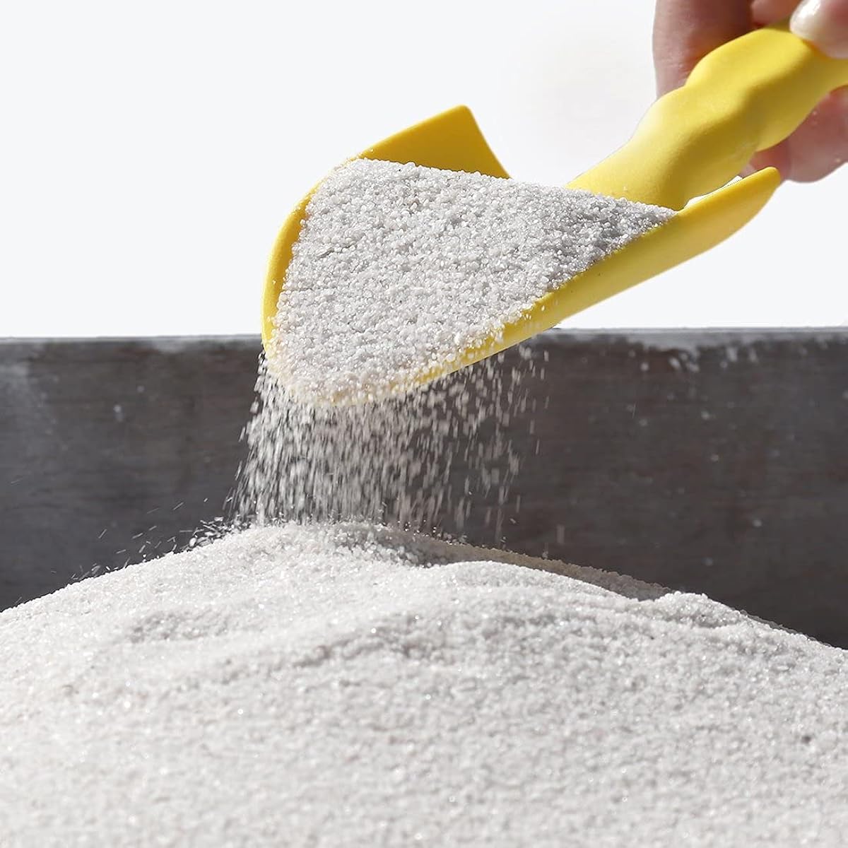 Dry sand for sandboxes, smooth play sand, white, 400kg (20kg x 20 bags) [Radiation dose report included]