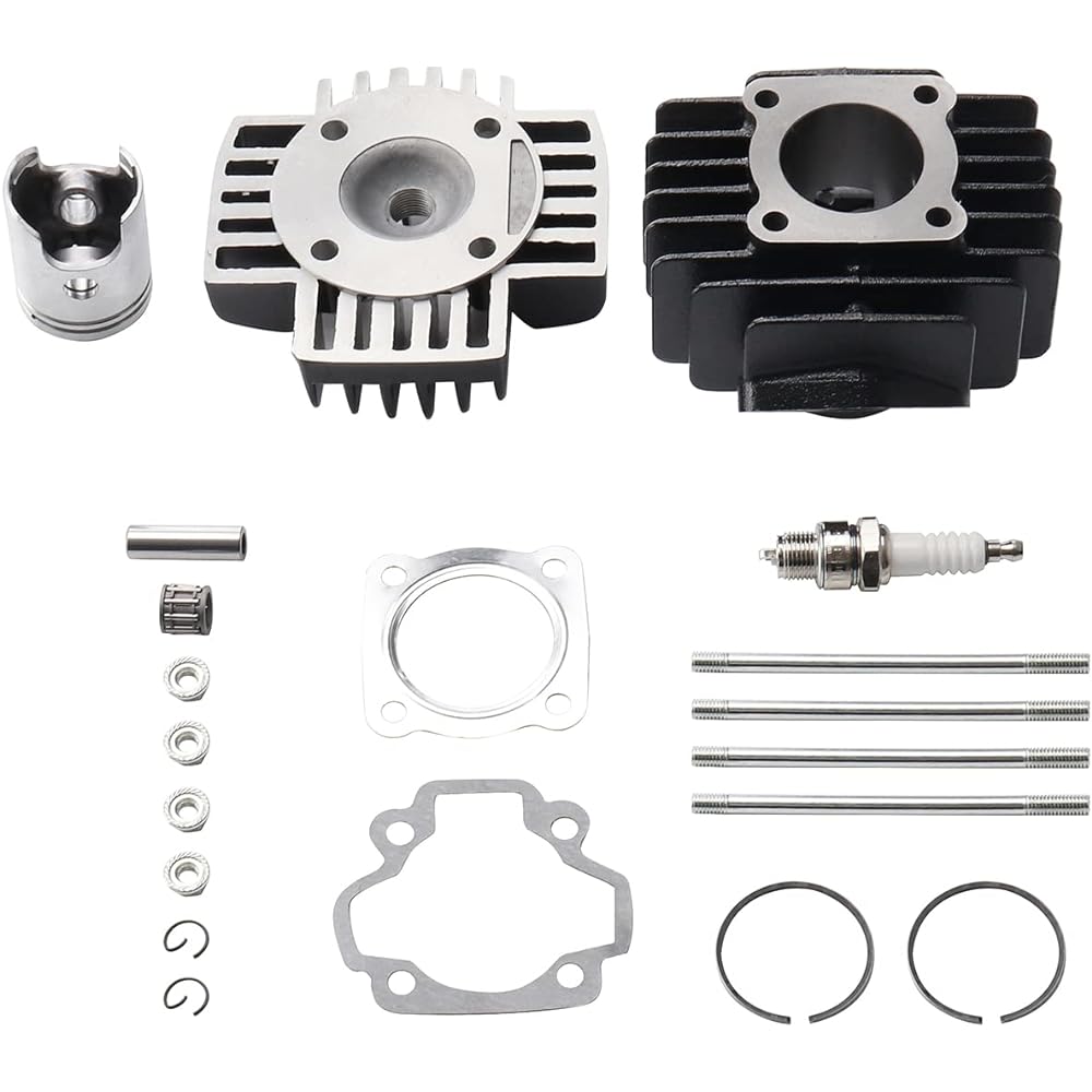 MOFANS 40mm Cylinder Piston Top End Rebuild Kit for Yamaha PW50 1981-2018 YT60 Tri-Zinger 1984-1985 YF60S 4-Zinger 1986 49CC Engine