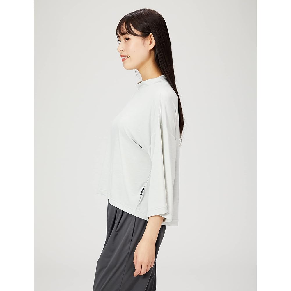 [CEDA Blue X/Wacoal] Outer Top T-Shirt (3/4 Sleeve) Sweat Absorbent Quick Drying Antibacterial Odor Resistant UV Protection DFY507 Women's