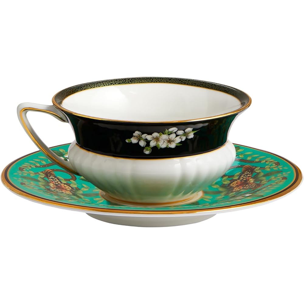 Wedgwood Wonderlust Emerald Forest Tea Cup & Saucer