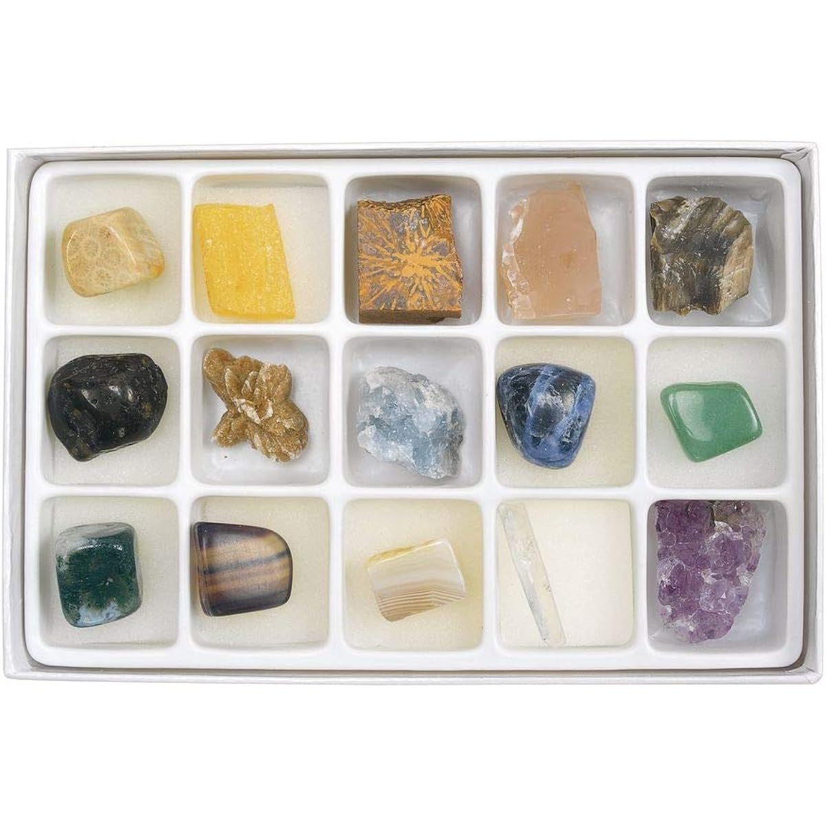 Excellerations ROCKBOX Science Exploration Rock Specimens 15 Pack Educational STEM Toys Preschool Kids Toys
