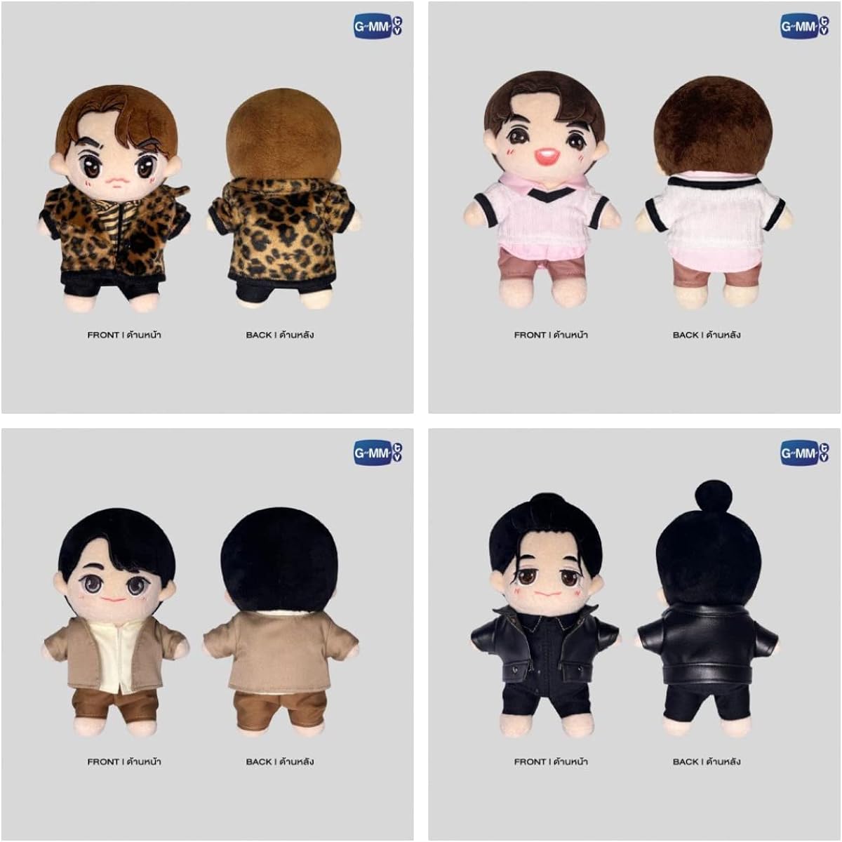 F4 Thailand Bright Win Dew Nani Plush Toy Set of 4 GMMTV Official