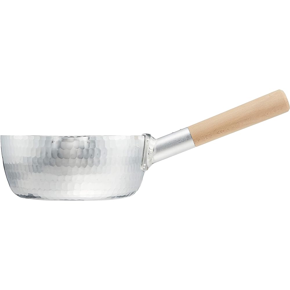 Endo Shoji Commercial Handmade Snow Flat Pot 19.5cm Professional Use Aluminum (3mm Thick) AYK5319