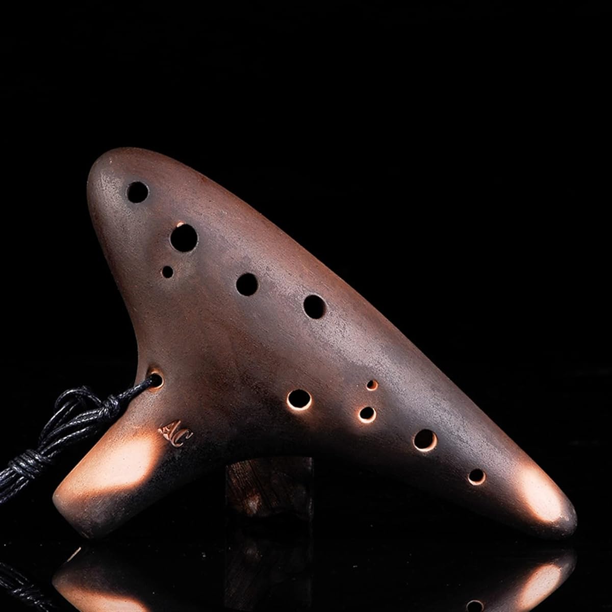 Beginner 12 Hole Alto C Tone Smoked Ocarina 12 Hole AC Adult Self-Taught Ocarina Musical Instrument Ocarina Instrument