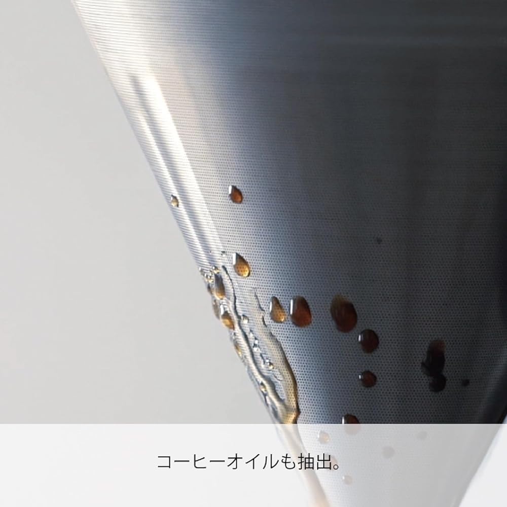 HARIO Double Mesh Metal Dripper for 1 to 4 Cups, Metal Black Stainless Steel, Hot Water/Dishwasher Safe DMD-02-MBK