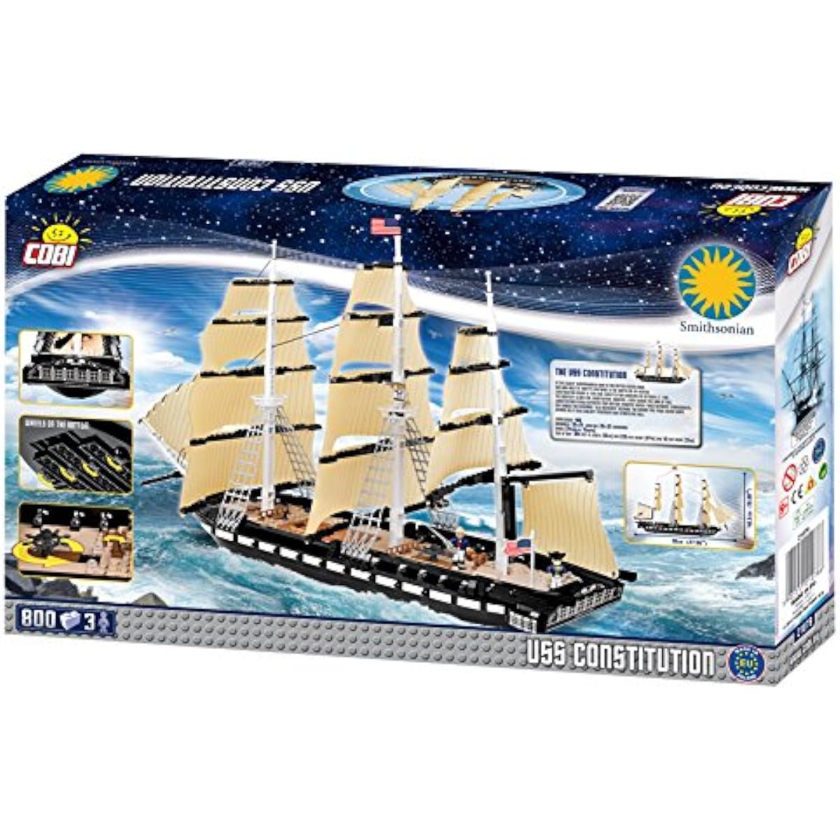 COBI Smithsonian USS Constitution Building Kit