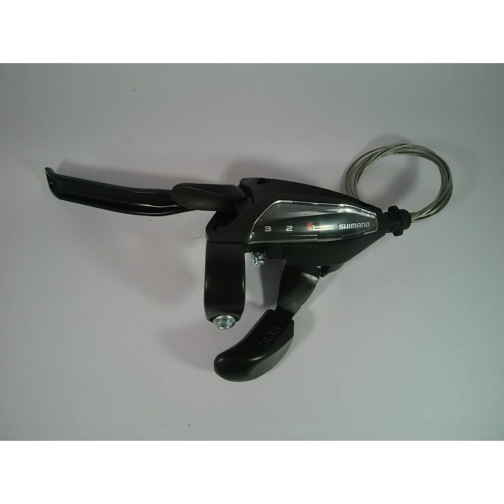 Shimano ST-EF500L4/7R4 Brake/Shift Lever 3x7speed 4 Finger 960 (V, Disc, Caliper, Cantilever Brake Shared) Black Left and Right Set