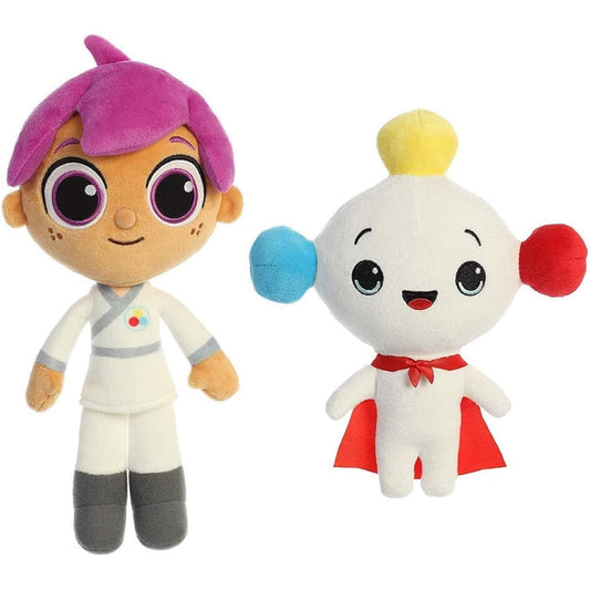 Aurora Plush 11" Gee and 9" Rainbow King Set True and The Rainbow Kingdom