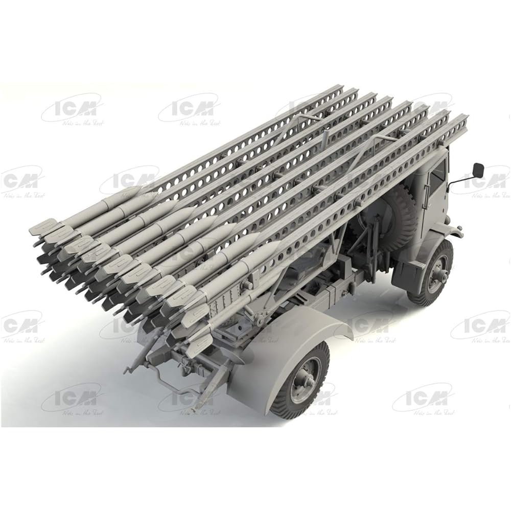 ICM 1/35 World War II Soviet Army BM-13-16 Multiple Rocket Launcher W.O.T8 Body Plastic Model 35591