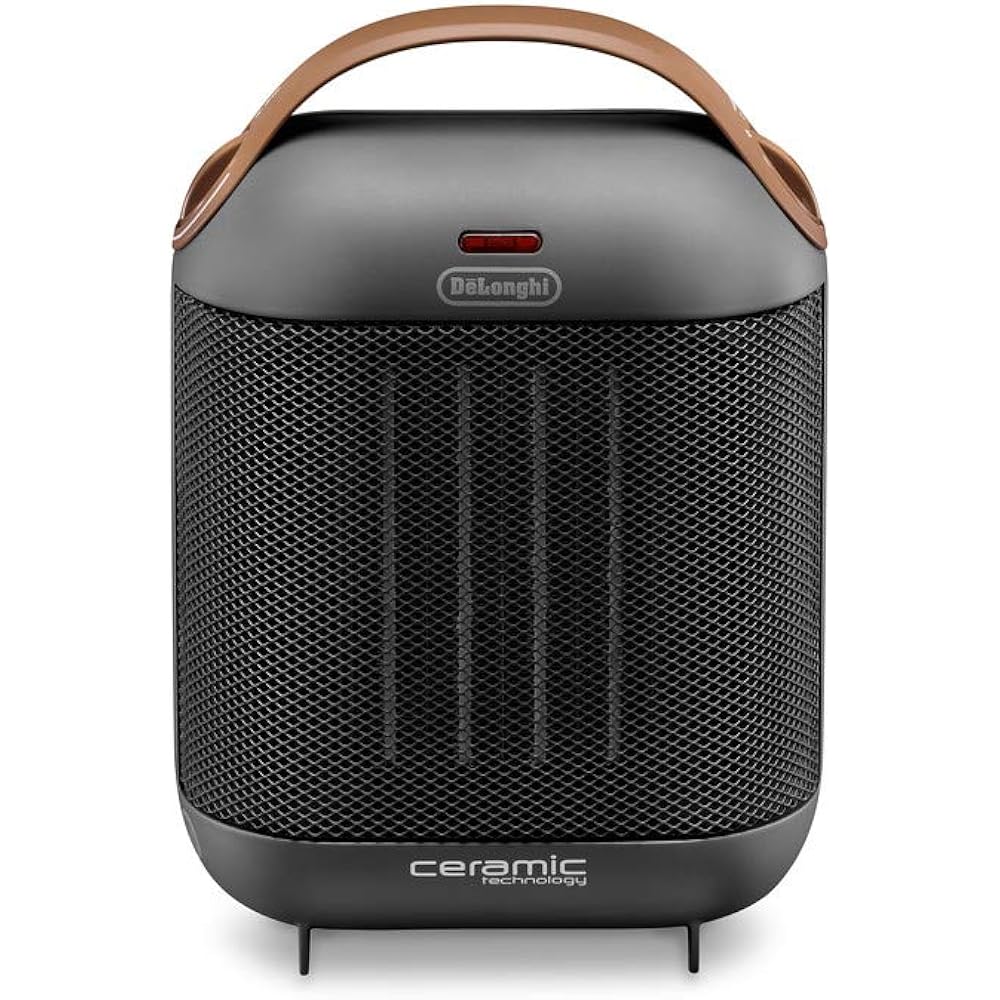De'Longhi Fan Heater Capsura HFX30C11-PK Ceramic Heater Underfoot/Hands Italian Design Compact Thin High Power Air Blower Function Removable Filter [Pink] 5 Year Warranty with DeLonghi Family Registration