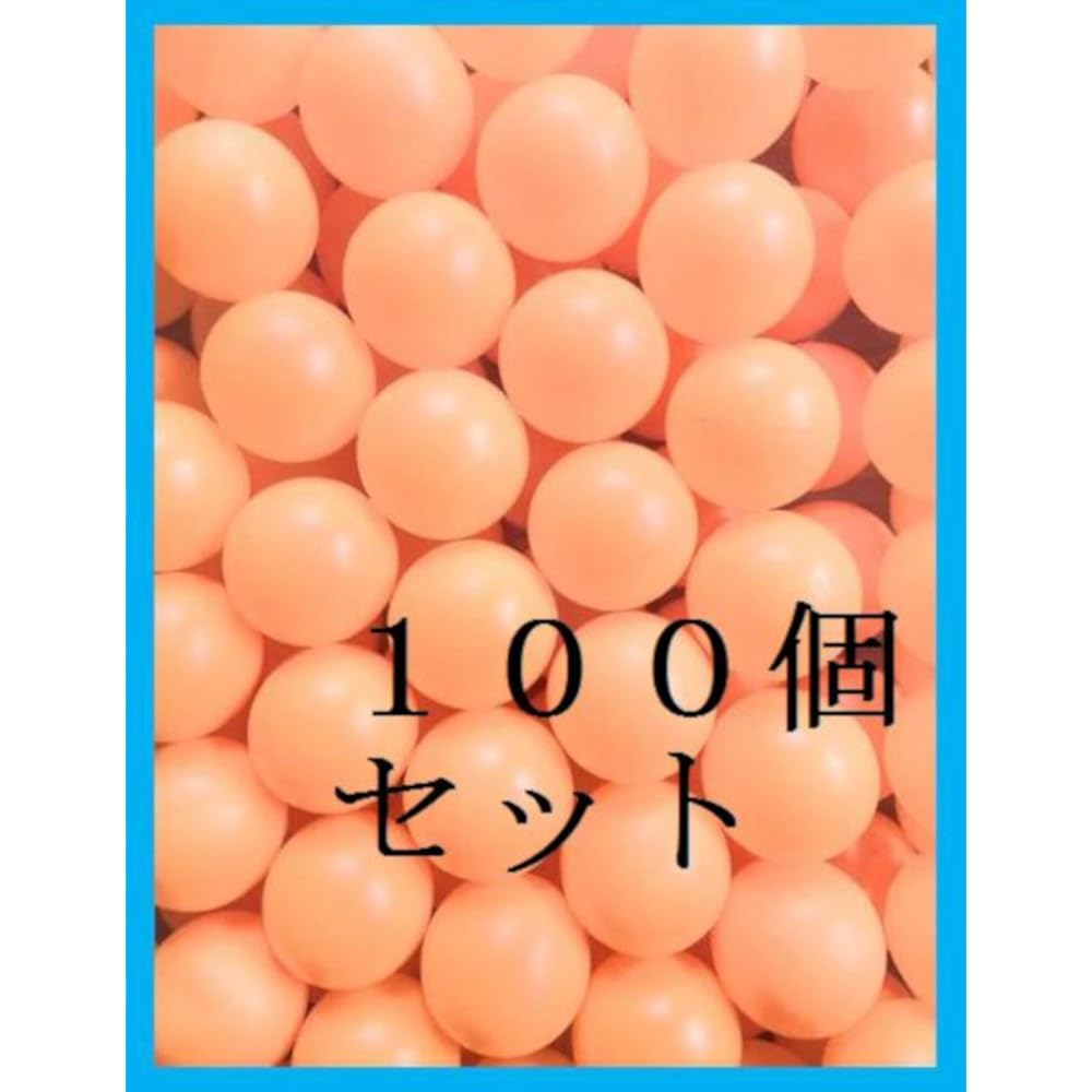 [ASPALAND] Table tennis balls, ping pong balls, for leisure practice, plain, no logo, set of 25, 50, 100 pieces (orange, 100 pieces)