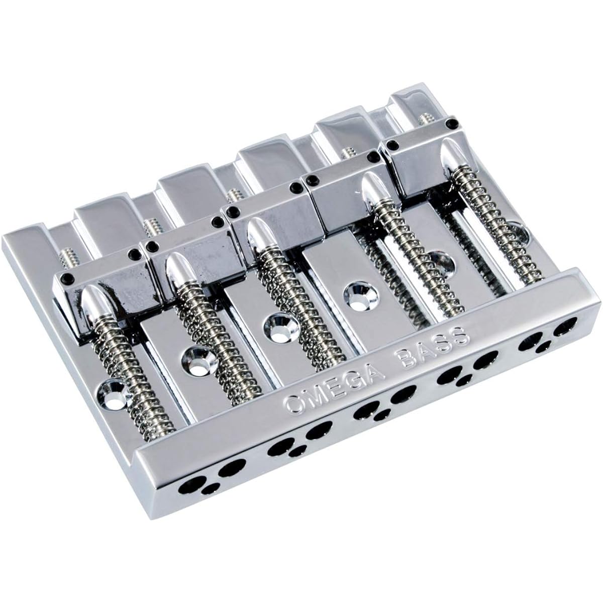 ALLPARTS BB-3360-010 5-String Omega Bass Bridge Chrome