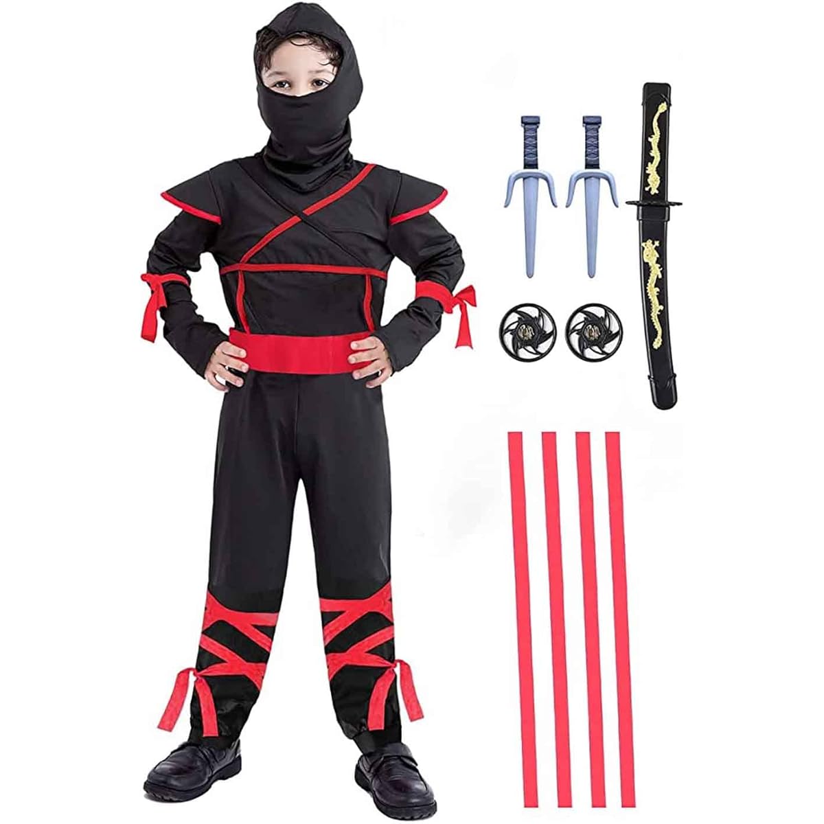 Ninja Costume for Boys 4T-14