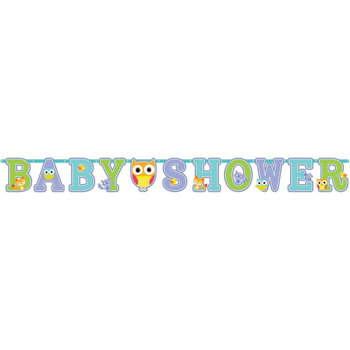 Woodland Welcome Baby Letter Banner, 2 Pieces, Made From Paper, Baby Shower, 1