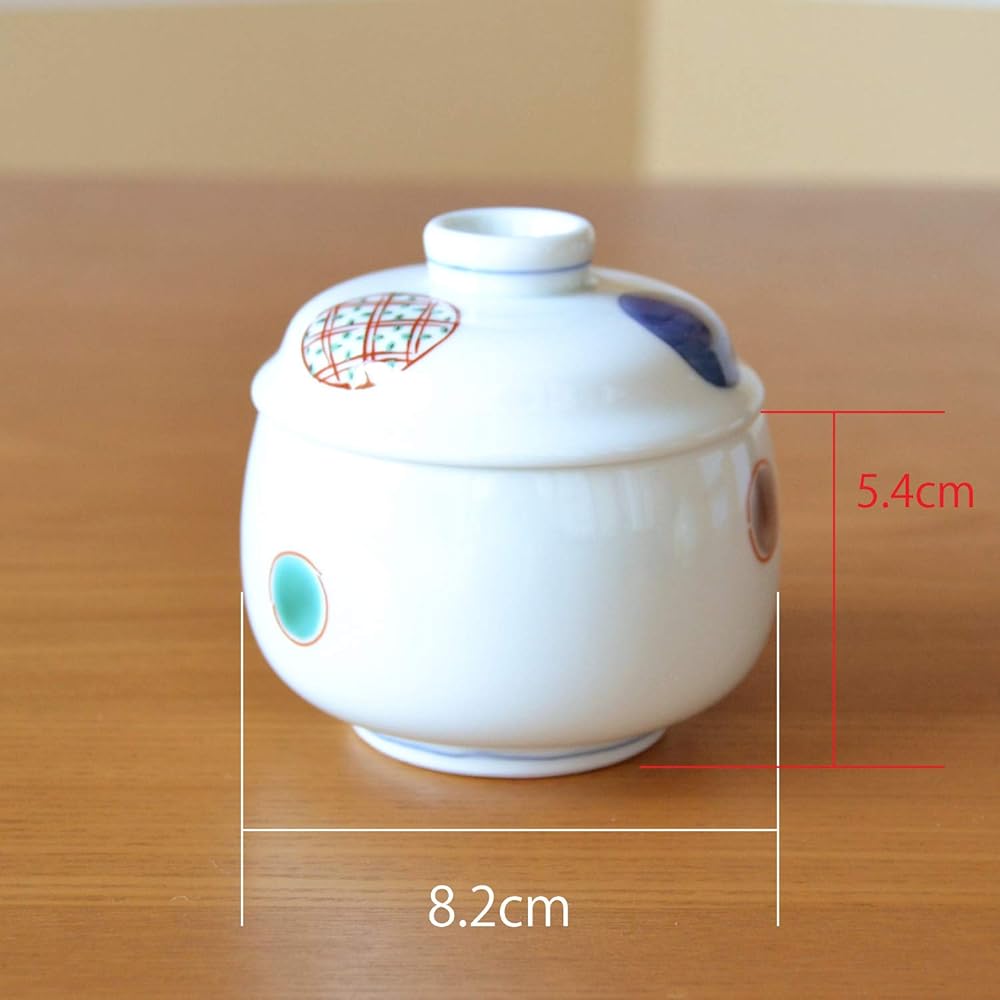 Chawanmushi bowl Chawanmushi bowl set of 3 Tableware set Arita ware round pattern pattern