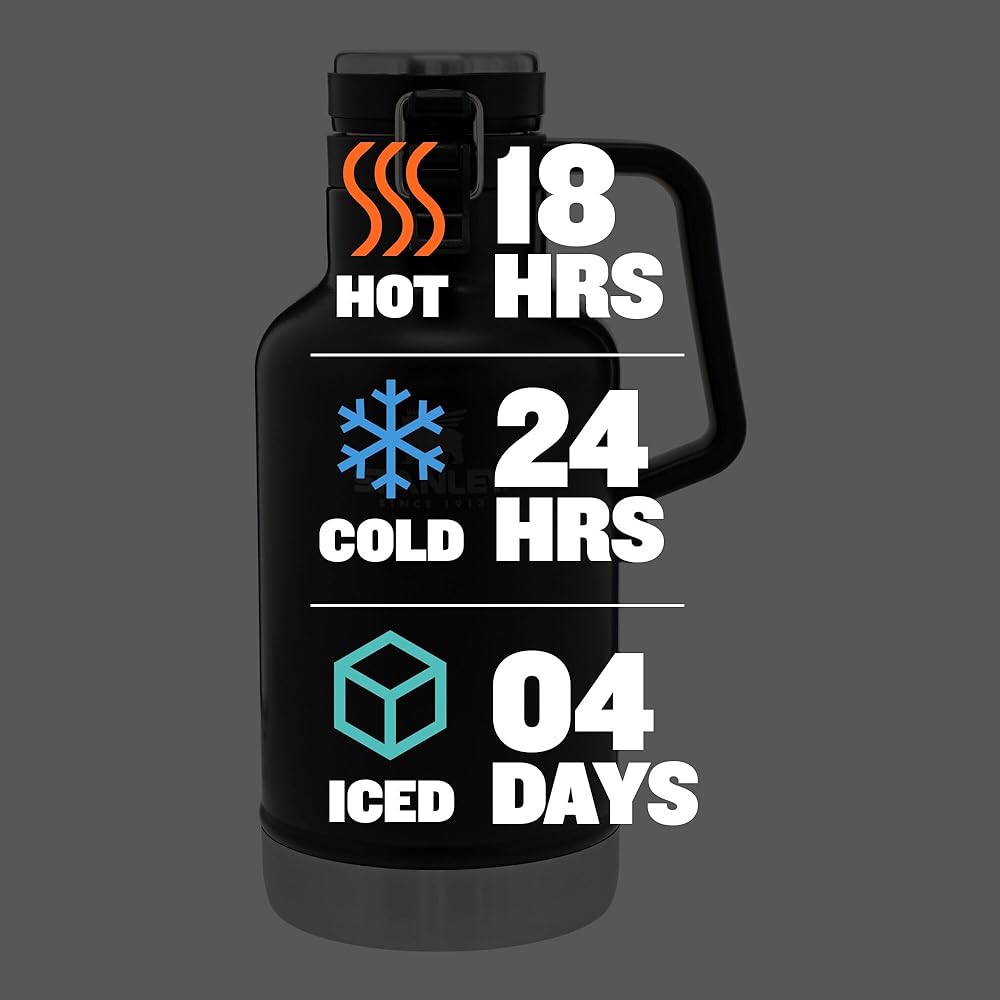 Stanley Classic Easy Pour Growler 64oz Matte Black