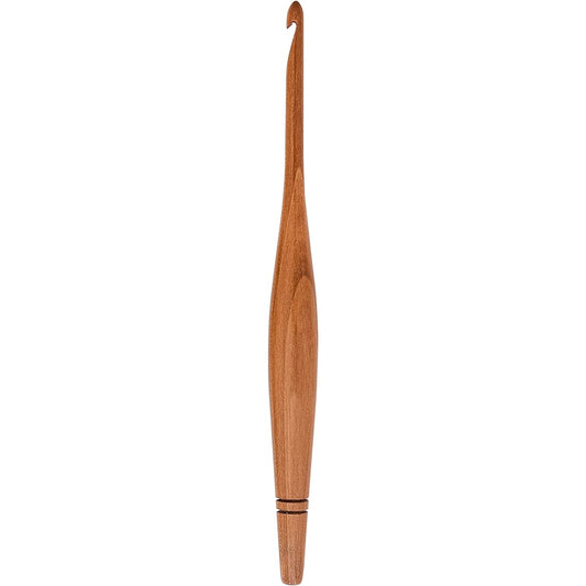 Ommi Ergonomic Handle Crochet Hook 7 Inch Camwood Crochet Knitting Needles Craft Yarn Weaving Great Gift (Camwood 7mm)