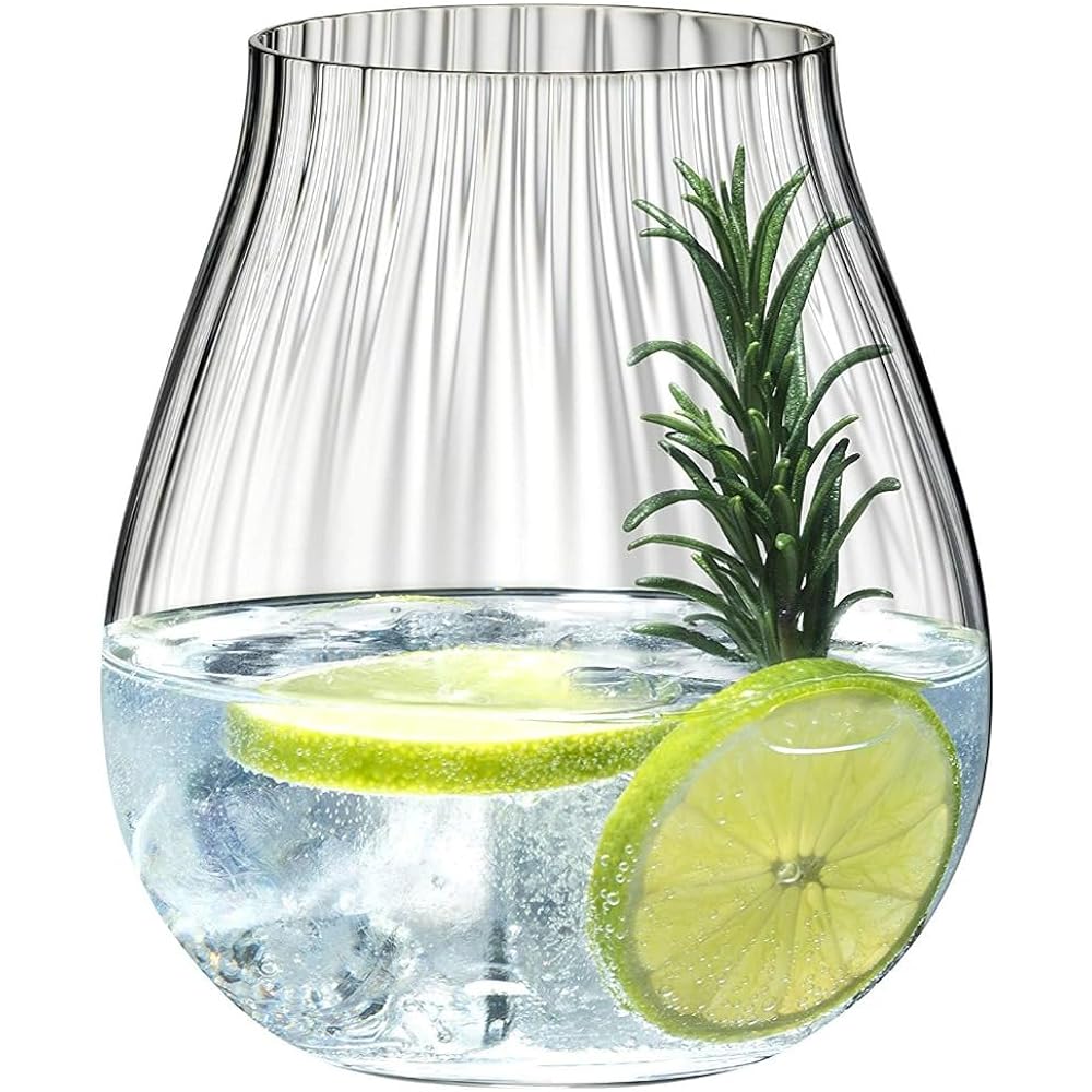 [Genuine] RIEDEL Glass Set of 4 Tumbler Collection Optical Au Gin Set 762ml 5515/67