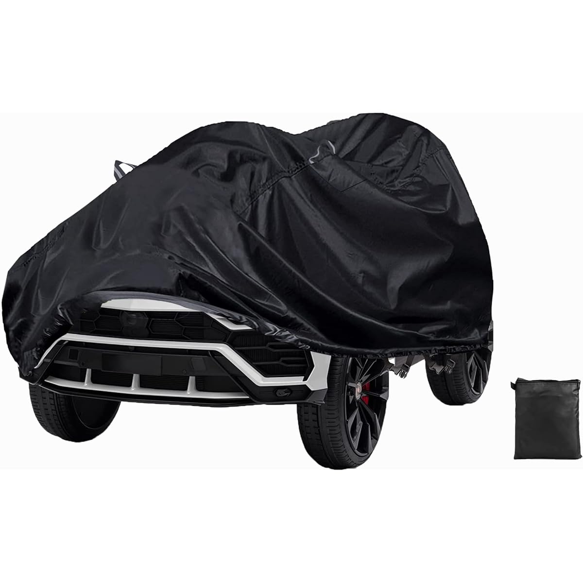 RuiHiSong Kids Car Cover 55" x 34" x 34" Kids Ride-on Toy Car Cover 600D Oxford Cloth Waterproof Sunscreen Rain Snow Protection Kids Ride Truck Car Cover with Buckle and Vent