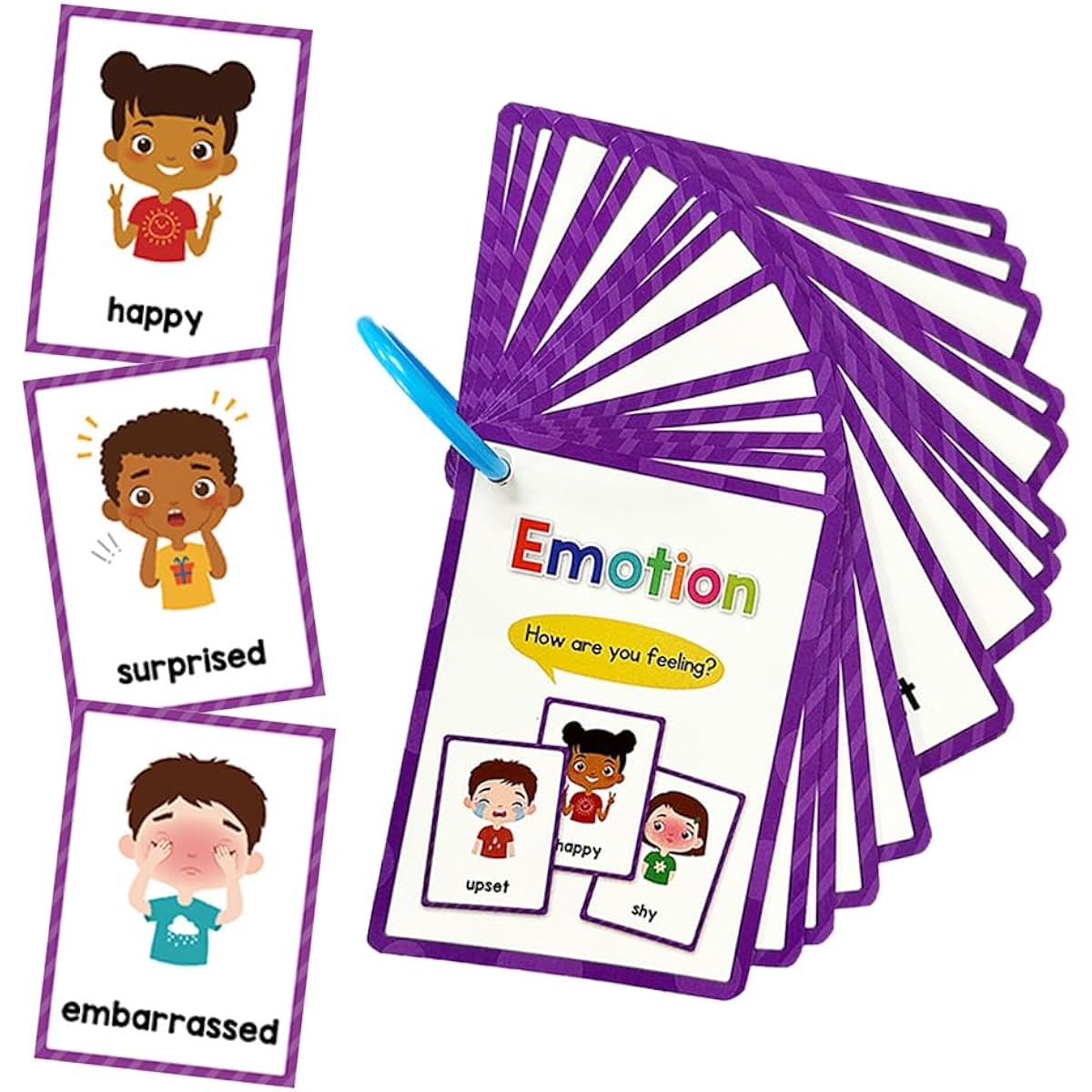 Lachily Emotions English Vocabulary Learning Flashcards