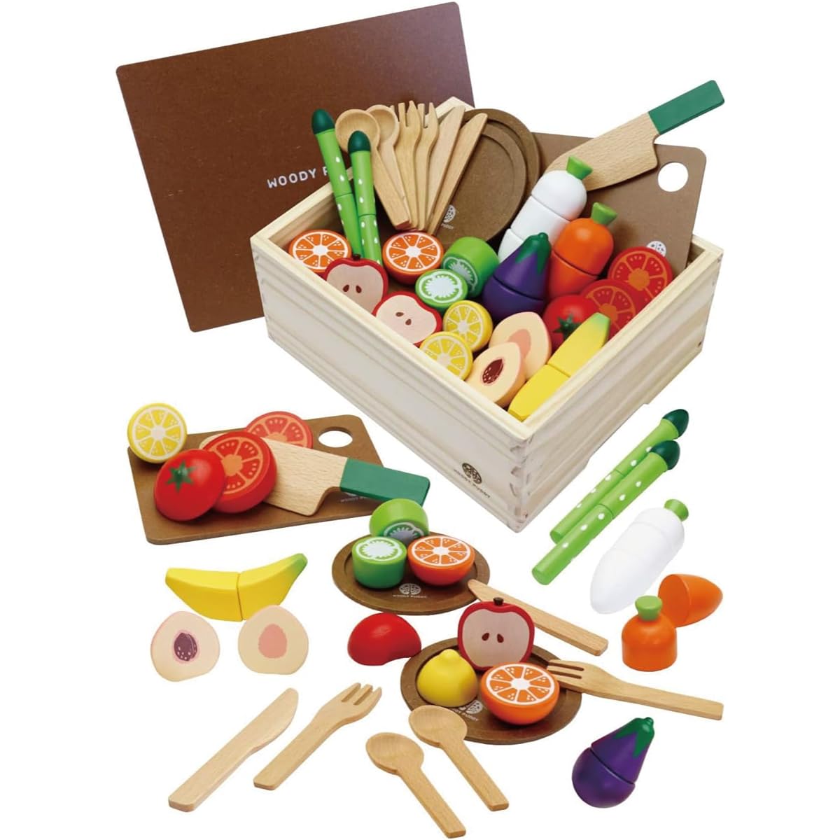 [Woody Puddy Direct Limited Edition] Basic Gift Set Magnet Wooden Toy Pretend Play