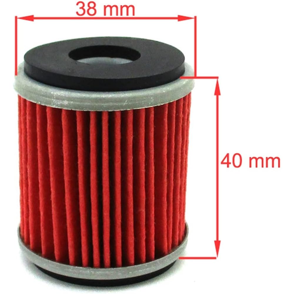 Motorcycle Fuel Filter For Yama&Maha YZF R125 125 WR 125R 125X YZ 250 250F 450F 450 WR250F WR450F WR250X WR250R YZ450F YZ250F YZ250 YFZ450 Motorcycle Oil Filter (Color : 10pcs)