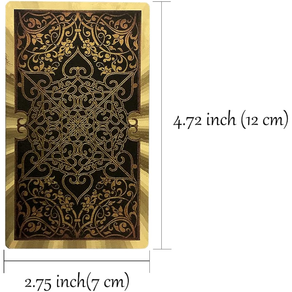 SUNHHX Tarot Cards 78 Pieces Tarot Cards Deck PVC Waterproof Wrinkle Free Gold Foil Classic Tarot Cards with English Instructions Tarot Cards for Beginners (Gold)