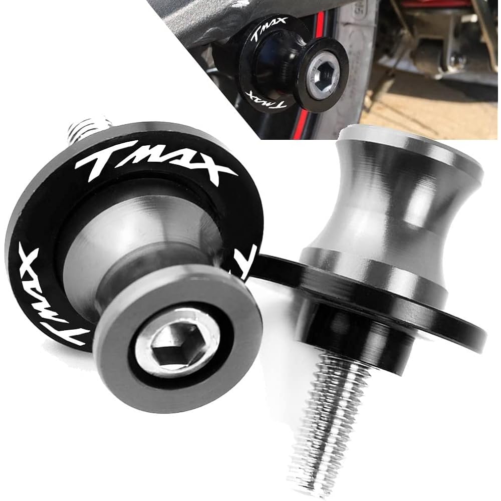 Motorcycle Swing Arm Bobbin Spool Motorcycle Stand Screw Slider Swing Arm Spool Slider For Yamaha For TMAX TMAX 500530 T-MAX 530 DX SX 2004-2016 2017 2018 2019 (Color : Green)