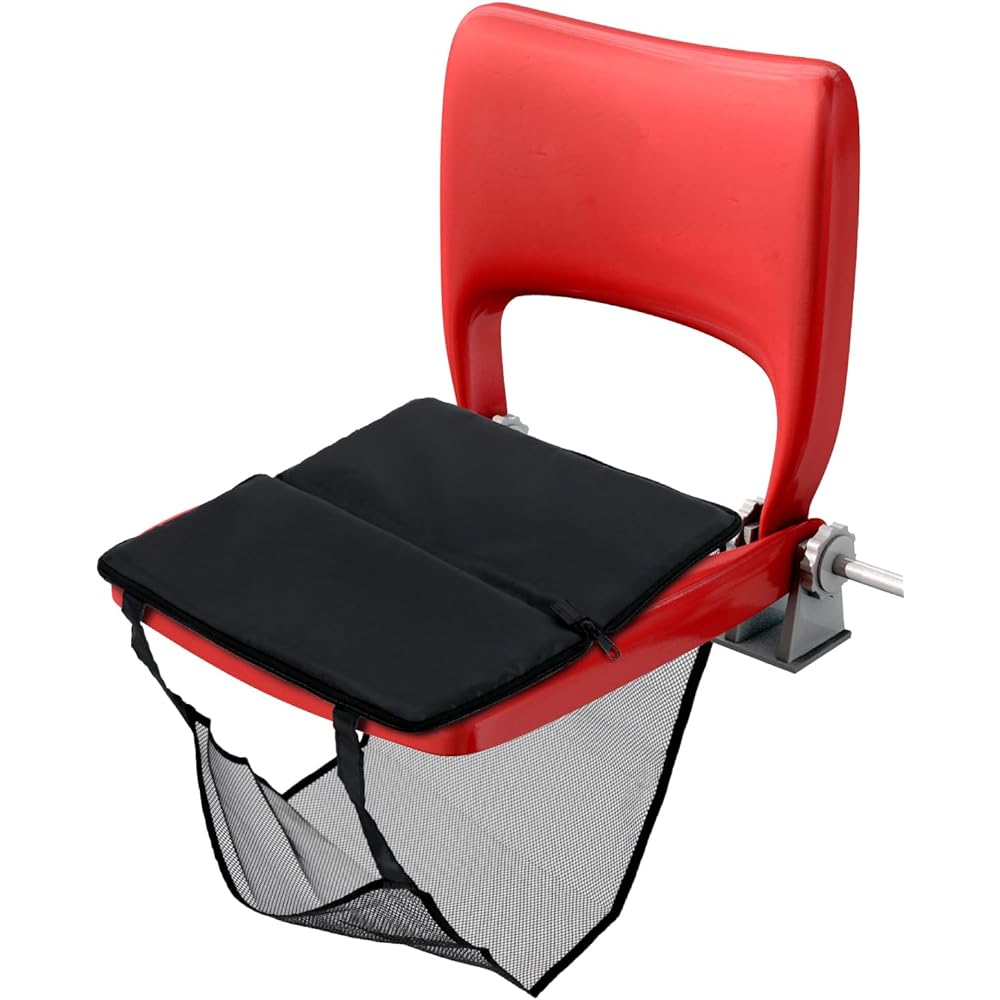 Folding Cushion Stadium Cushion Lightweight Portable Butt Mat Cushion Luggage Holder Cushion with Foot Net Seat Cushion Watching Sports Black Polyester 34 x 17 cm