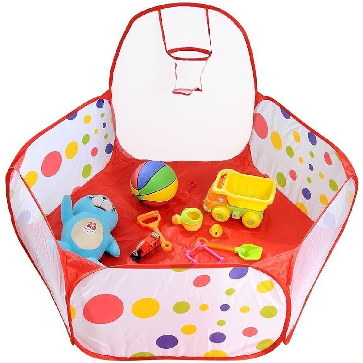 NUOLUX Kids Portablefun Playhouse Ball Pit Pool Playpen Indoor Pop Up Ball Play Tent 1M 1.5M+ Basketball Hoop 145245UE3965105