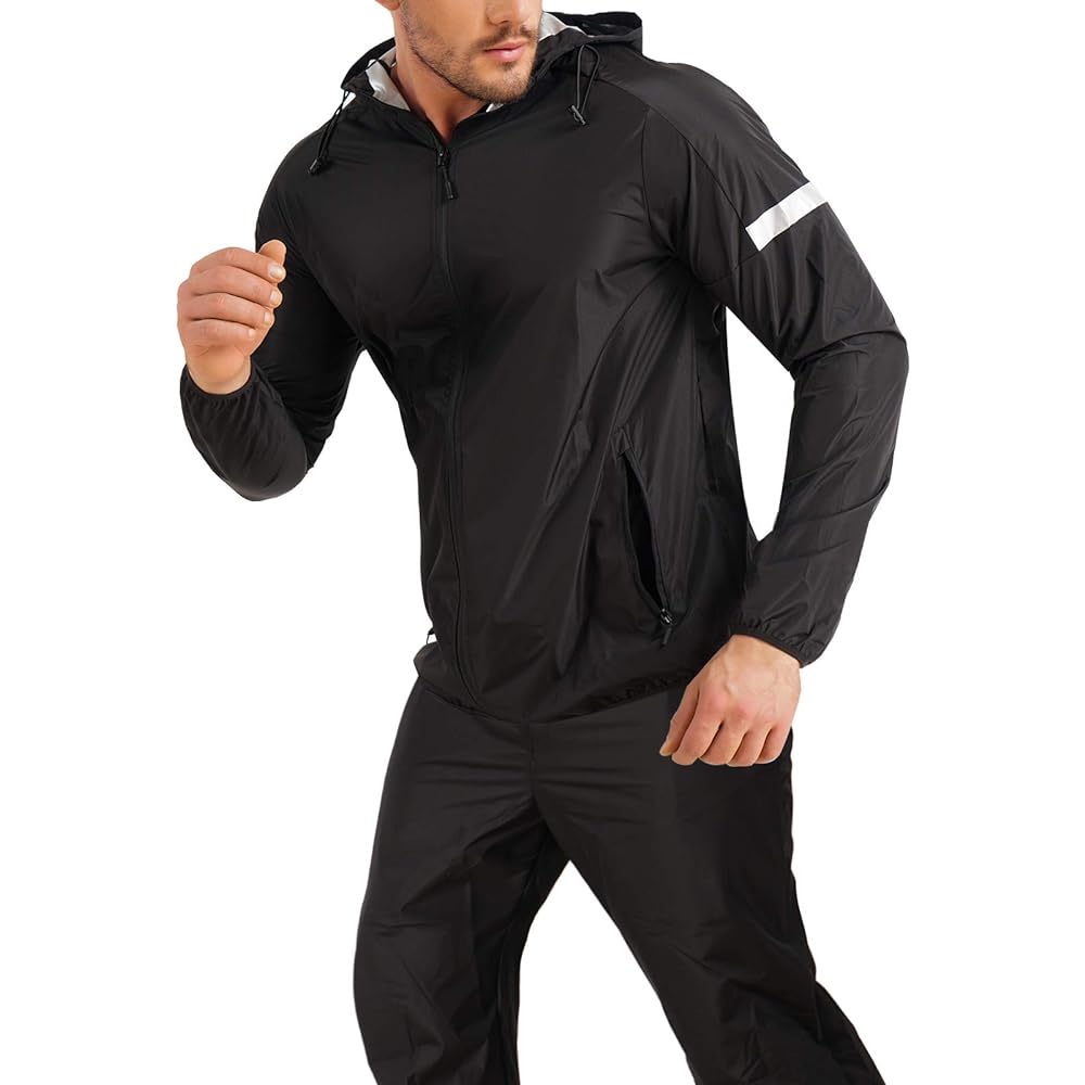 [Sawaiko] Sauna Suit, Popular, Athletic Wear, Double Sweating, For Winter, Women's, Men's, Beautiful Body, Heat Storage, Increased Heat Retention, Running Wear, Stretch, Strong Perspiration, Sportswear, Unisex, Loungewear