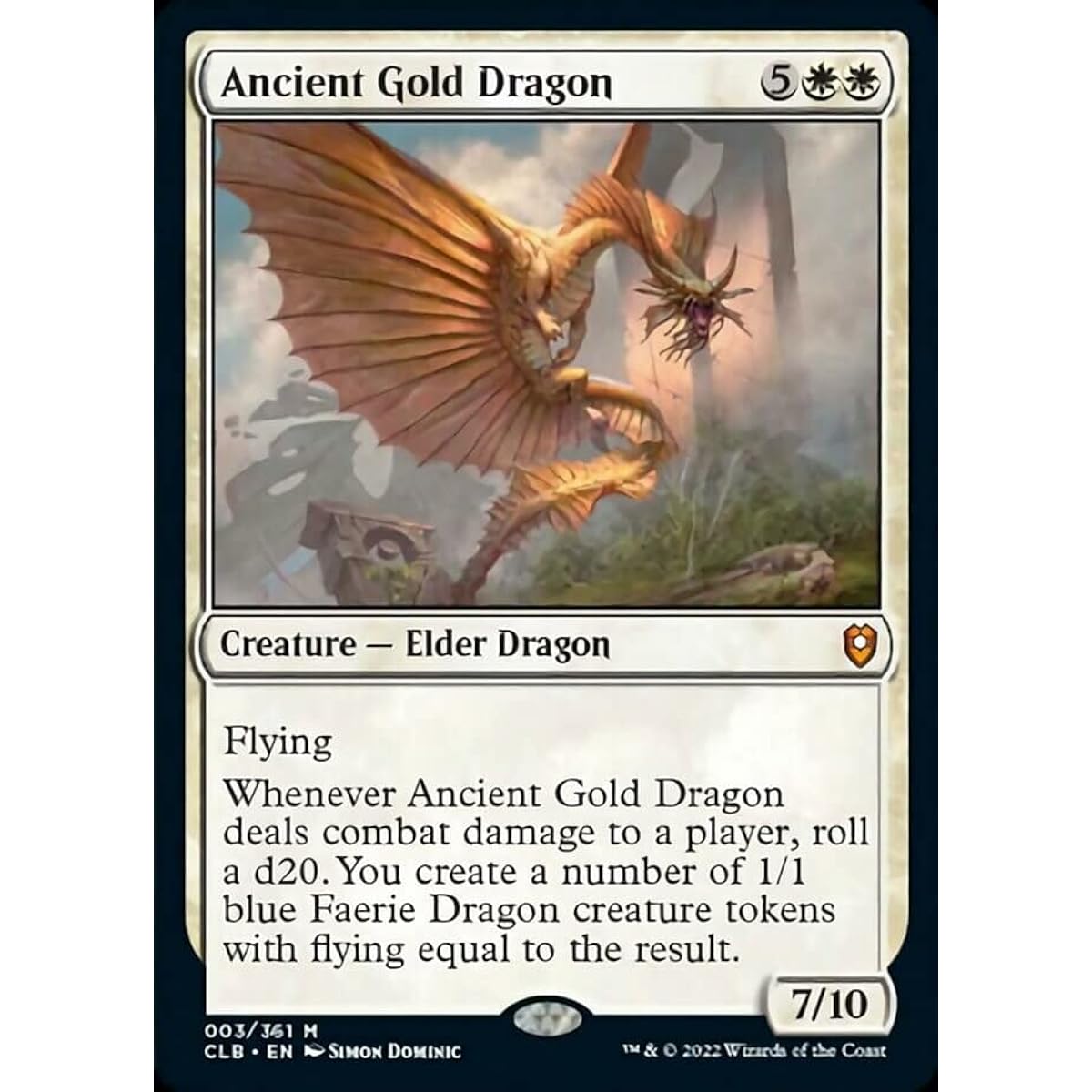 Magic: The Gathering - Ancient Gold Dragon (003) - Battle of Baldur's Gate