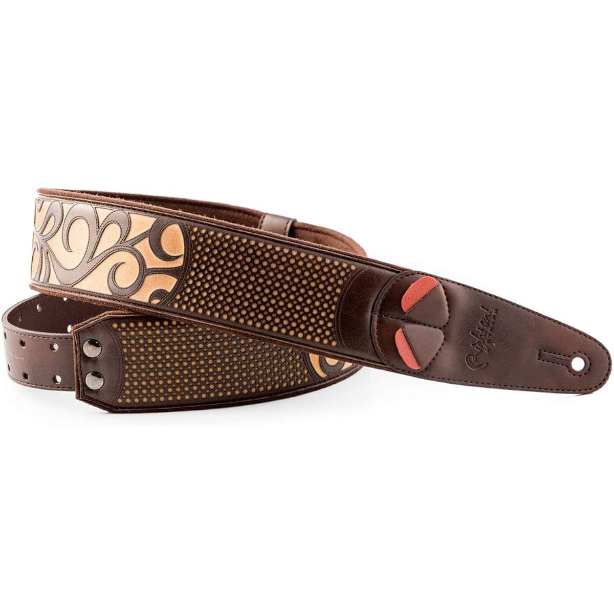 RightOn! STRAPS Guitar/Bass Strap Width 5cm, Length 95~145cm NASHVILLE BEIGE
